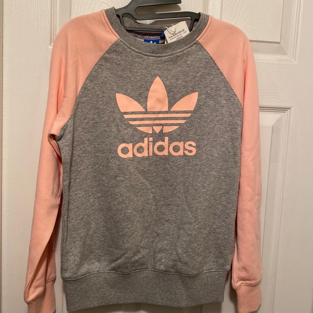 Small, Pink/Gray, Outdoor Sweatshirt